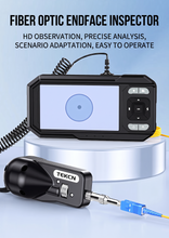 Load image into Gallery viewer, Fiber Optic Inspection & Cleaning Kit – 400x Probe with Display + One-Click Cleaner Pen + Connector Cleaning Cassette