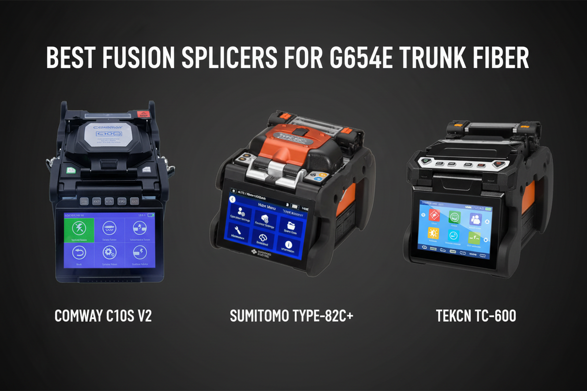 Best Fusion Splicers for G654E Trunk Fiber in 2026: COMWAY C10S V2 vs ...