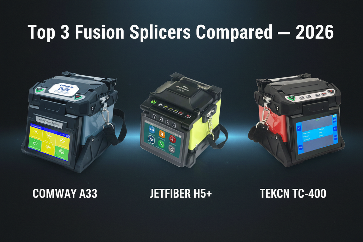 2026 Best FTTH Fusion Splicers: COMWAY A33 vs JETFIBER H5+ vs TEKCN TC ...