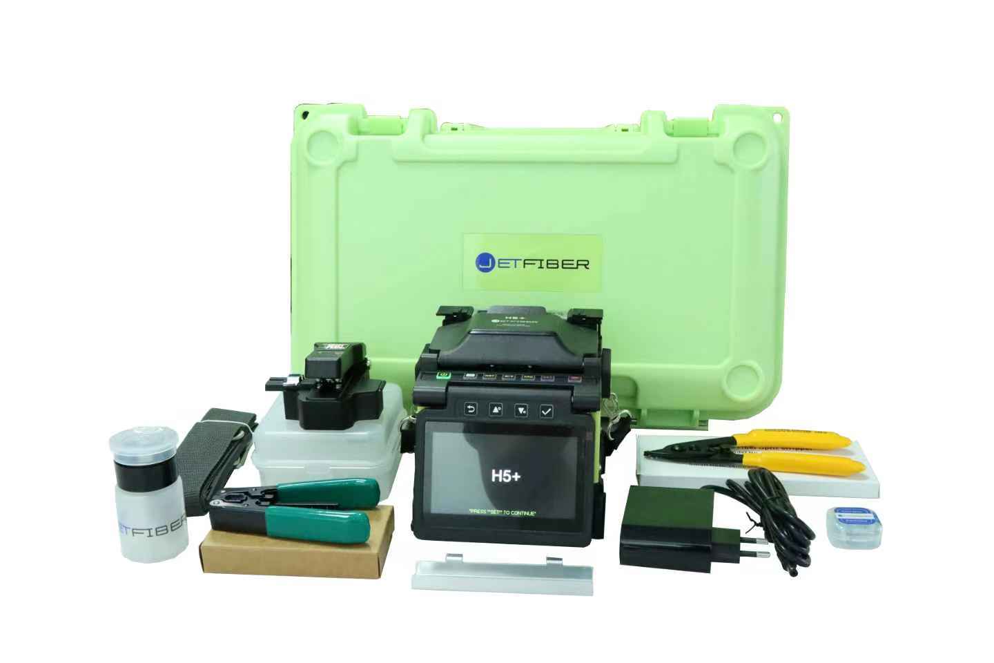 Compressor Splicing Kit JETFIBER H5+ Core Alignment Fusion Splicer | 5s Splice, GPU, 240 Cycles ...