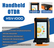 Load image into Gallery viewer, HSV-100D Mini Handheld OTDR, 9-in-1 Fiber Optic Tester
