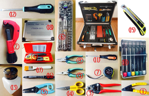 Fiber Optic Splicing TEKCN-201  FTTh Tool Box Set